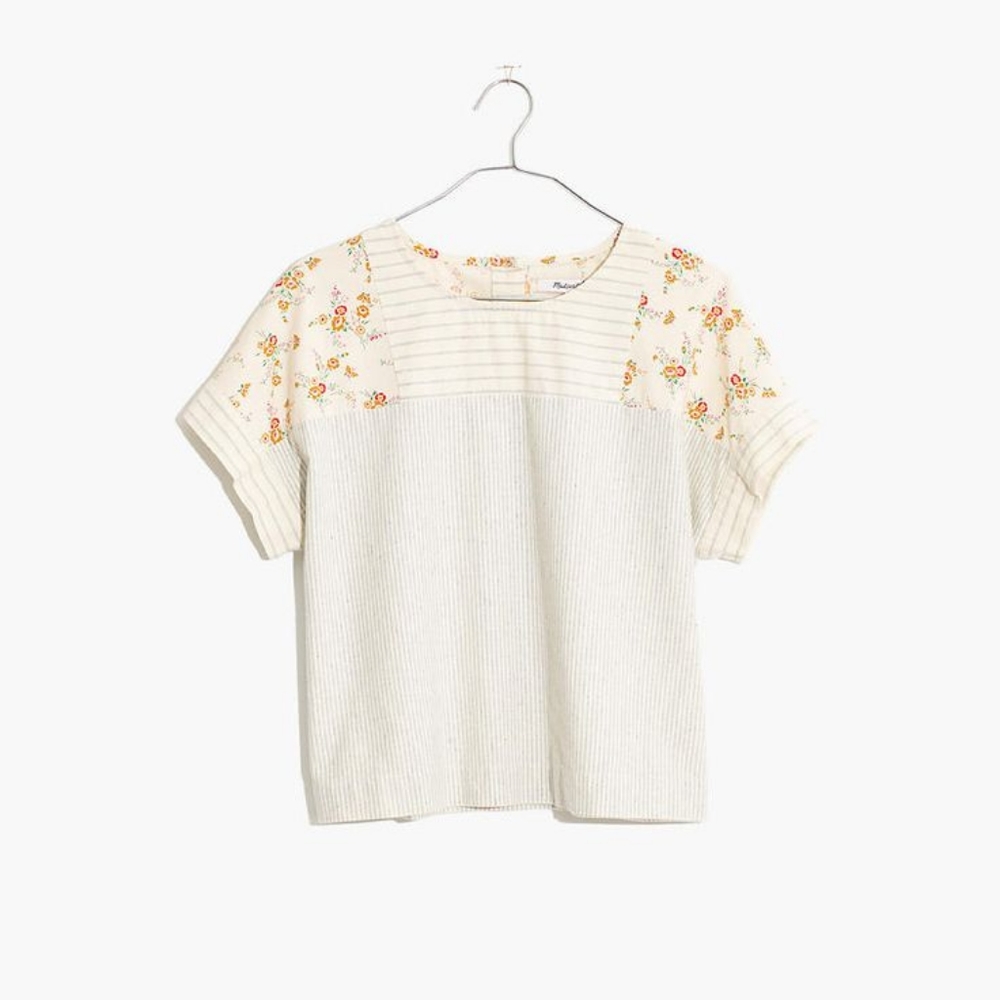 Madewell x The New Denim Project® Patchwork Top